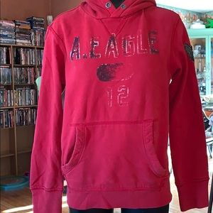 American Eagle small red hoodie size small